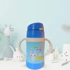 Cubo Inner Stainless Steel Sipper Bottle for Kids (Blue, 260 ml)