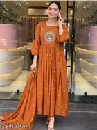 Embroidered Bamboo Kurta Set for Women 