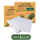 TerraHome 2 in 1 Butter Paper Aluminium Foil Sheets 2x50 Piece 