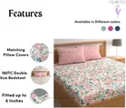 Polycotton Fitted Elastic 88x88in Bedsheet 