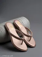 Embellished Synthetic Flat Sandals for Women 