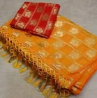 Jacquard Printed Saree for Women 