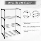 Multipurpose Shoe Rack for Home | Books, Foldable Slipper/Chappal/Footwear Stand 4 Shelves 