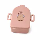 Lunch Box for Kids, Cartoon Lunch Box with Fork, Biege  