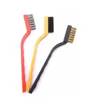 Winberg ® Gas Stove/Wash Basin/Toilet seat/Sink Brush Brass/Steel/Nylon Wire seat Cleaning Brush (Pack of 3) Assorted