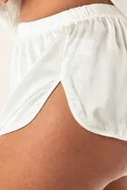 Satin Solid Babydoll for Women 