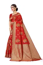 Jacquard Embellished Saree for Women 