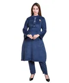 Super Soft Solid Kurti with Pant for Women 