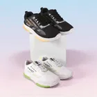 Sports Shoes for Men, Pack of 2, Black & White 