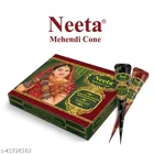 Neeta Mehendi Cone (Brown, 15 g) (Pack of 12)