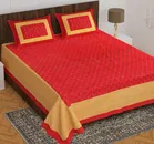 Cotton Rajasthani Jaipuri Double Bedsheet with 2 Pillow Covers 