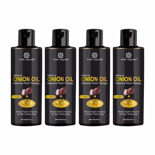 Premium Onion Hair Oil (Pack of 4, 100 ml)