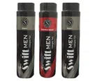 Simco 2 Pcs Swift Impact Cologne with Swift Seductive Appeal Cologne Talcum Powder (300 g, Pack of 3)