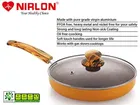 Non Stick Aluminium Fry Pan with Glass Lid 