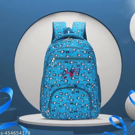 Nylon Backpack Bag, Blue