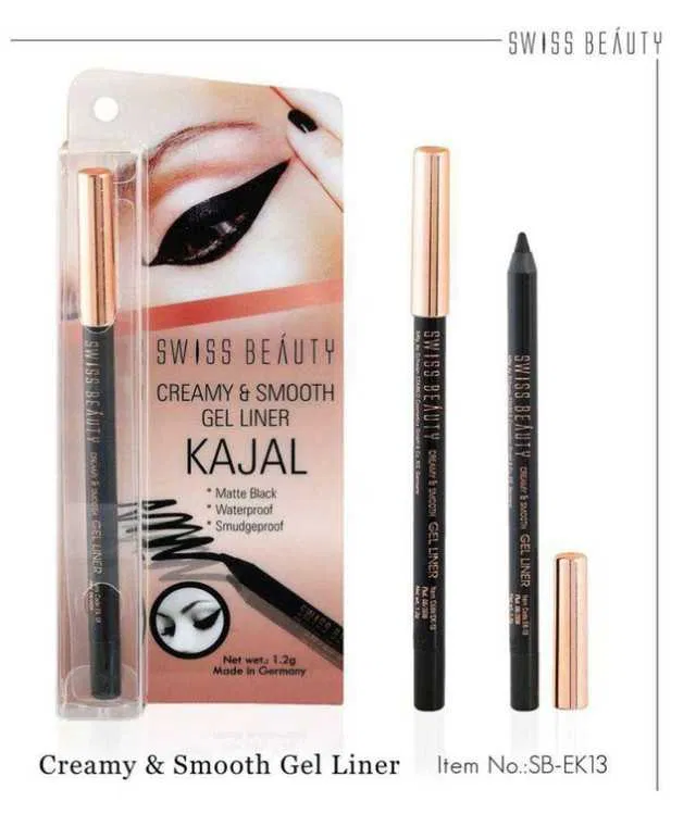 Lenon Beauty Kajal Pencil Creamy & Smooth Gel Liner Kajal (1.2 g) (S-175)