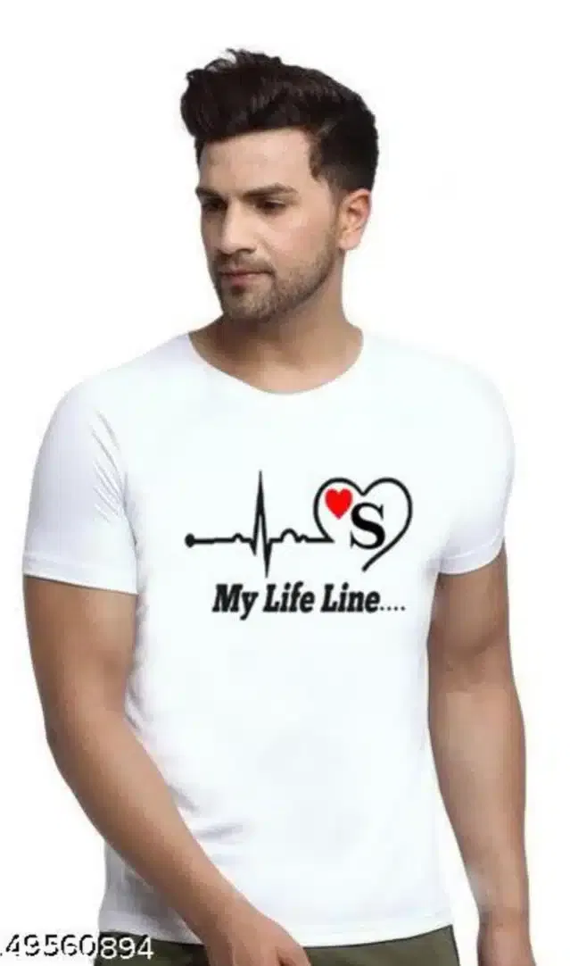 Round Neck T-Shirt for Men (White, XL)