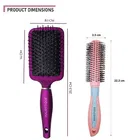 Majestique Round Hair Brush, Paddle Hair Brush for Women and Men 
