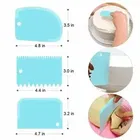 Pallavi Trading Cake Scraper Irregular Teeth Edge Diy Scraper Cake Decorating Fondant Pastry Cutters Baking Spatulas, 3 Pc