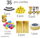 14 Pcs 5th Birthday Decoration kit, Multicolour, Set of 1