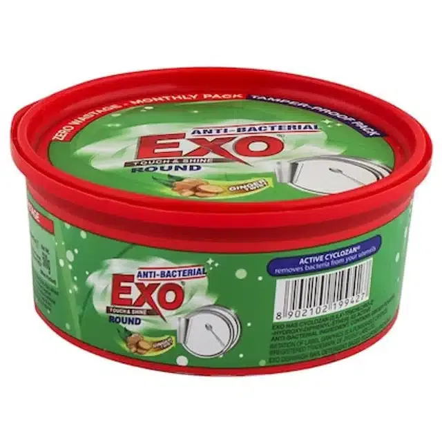 Exo राउंड डिश्वाश बार 500 g + (फ्री स्क्रबर इनसाइड बॉक्स)