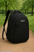 Polyester Backpack for Men & Women, Black