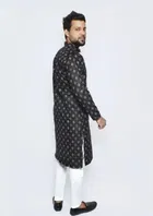 Cotton Printed Full Sleeves Kurta with Pyjama for Men 