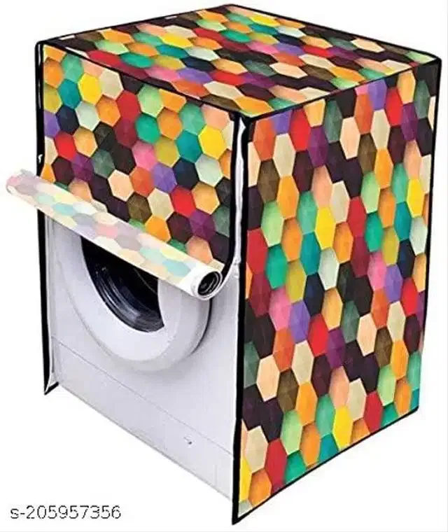PVC Washing Machine Cover (Multicolor)