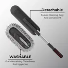 Microfiber Flexible Duster Car Wash | Car Aing Accessories | Microfiber | Brushes | Dry/Wet Home, Kitchen, Office Aing Brush with Expandable Handle 
