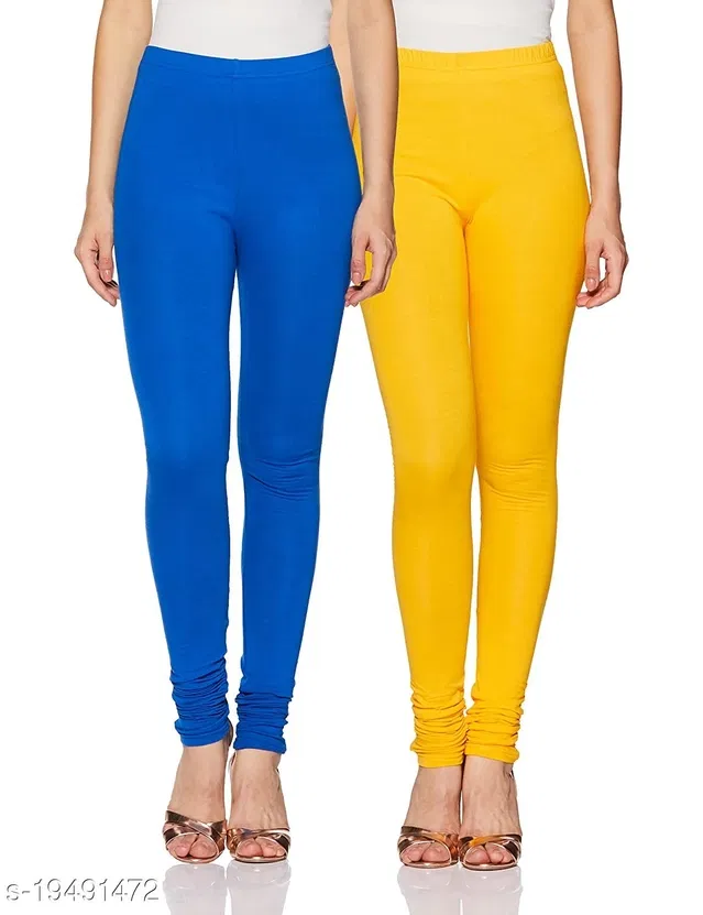 Cotton Legging For Women, Multicolour, (Pack Of 2)