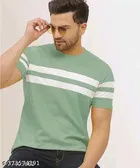 Polyester T-shirt for Men, Mint Green 