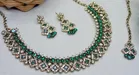 Green Free Size Necklace Set for Women