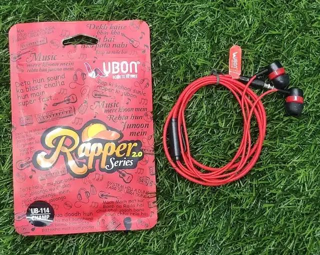 Ubon Ub-114 Champ Rapper 2.0 Series Wired Earphone (Red)