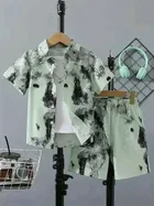 Cotton Silk Printed Clothing Set for Boys (Multicolor, 9-12 Months)
