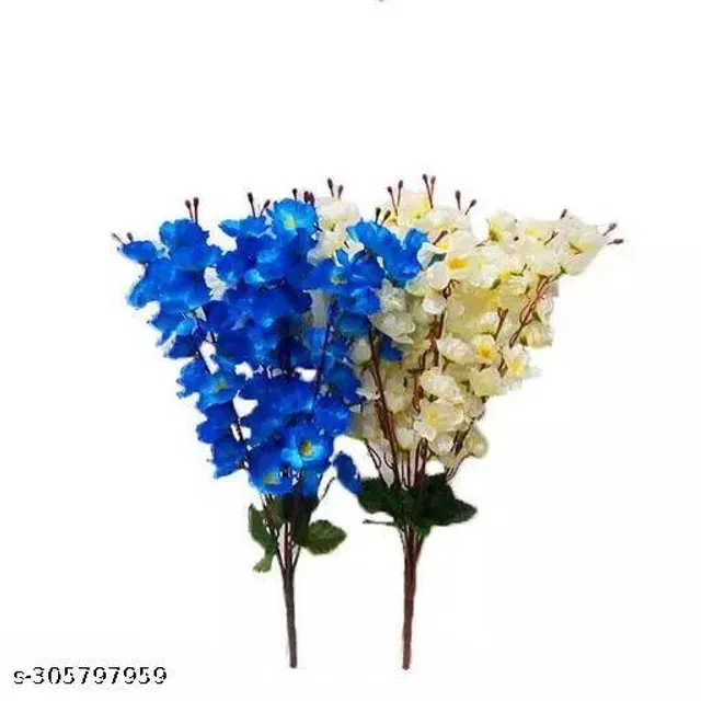 Plastic Artificial Flower (Multicolor, Pack of 2)