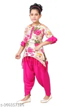 Rayon Printed Clothing Set for Girls 