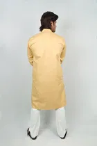 Cotton Solid Kurta with Pyjama for Men 