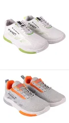 Sports Shoes for Men, Pack of 2, Grey & White 