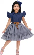 Silk Blend Frock for Girls 