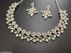 Alloy Necklace with Earrings for Women 
