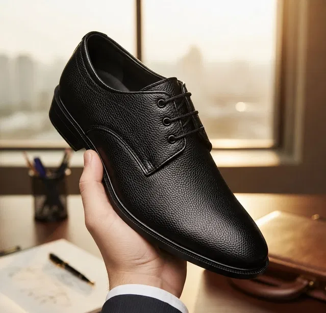 Topway Solid Formal Shoes for Men (Black, 8)