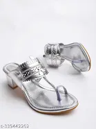 Shoetopia Silver Sandals 