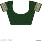 Silk Woven Design Saree for Women, Bottle Green 