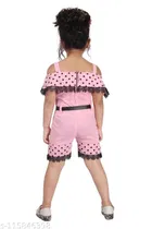 Cotton Blend Jumpsuit for Girls 
