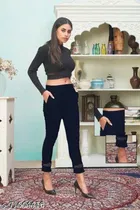 Cotton Lycra Trouser for Women 