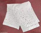 Cotton Solid Pant for Women, White 