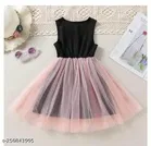 Net Sleeveless Dress for Girls 