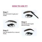Professional New 3 Shades Eyebrow Palette Waterproof Eyebrow Filler with Brush 7.2 g 