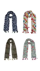 Chiffon Printed Scarves for Women & Girls 