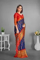 Moss Chiffon Printed Saree for Women 